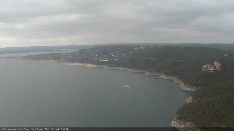 Lake Travis webcam, October 17, 2020 4:25 PM CT