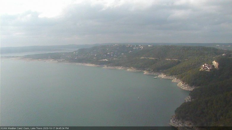 Lake Travis webcam, October 17, 2020 4:45 PM CT