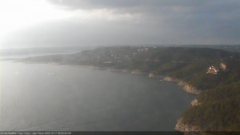 Lake Travis webcam, October 17, 2020 6:00 PM CT