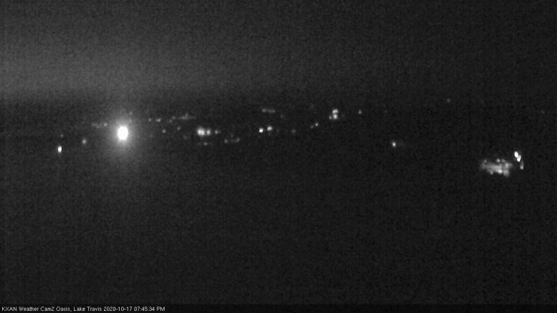 Lake Travis webcam, October 17, 2020 7:45 PM CT