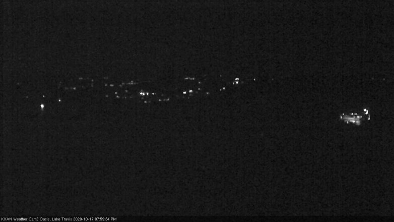 Lake Travis webcam, October 17, 2020 8:00 PM CT