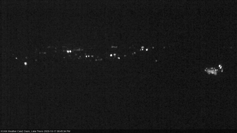 Lake Travis webcam, October 17, 2020 8:45 PM CT