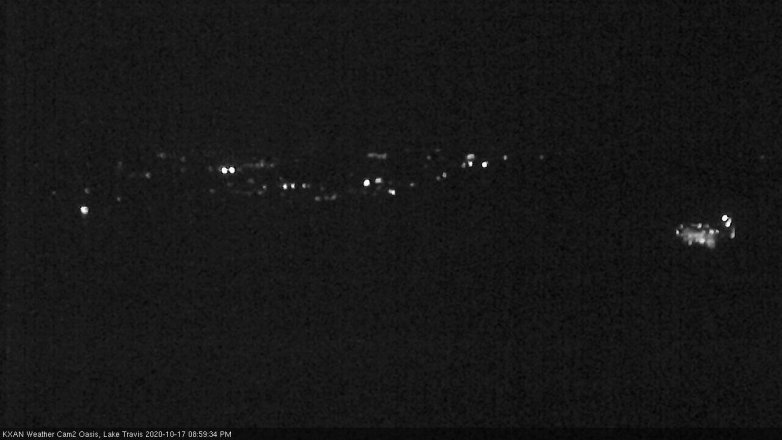 Lake Travis webcam, October 17, 2020 9:00 PM CT