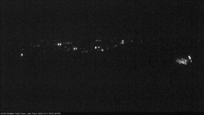 Lake Travis webcam, October 17, 2020 9:25 PM CT
