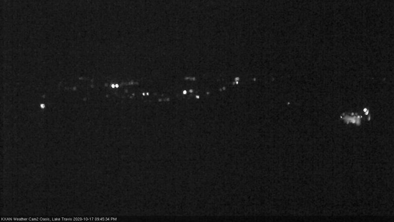 Lake Travis webcam, October 17, 2020 9:45 PM CT