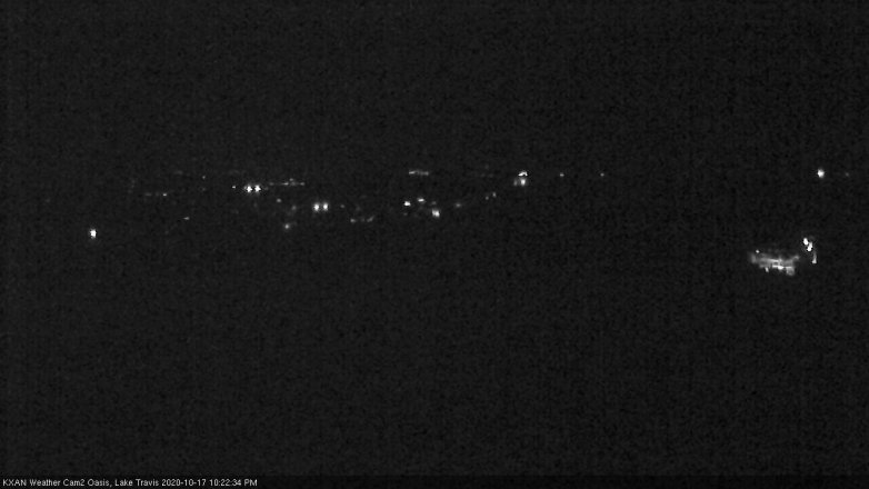 Lake Travis webcam, October 17, 2020 10:25 PM CT