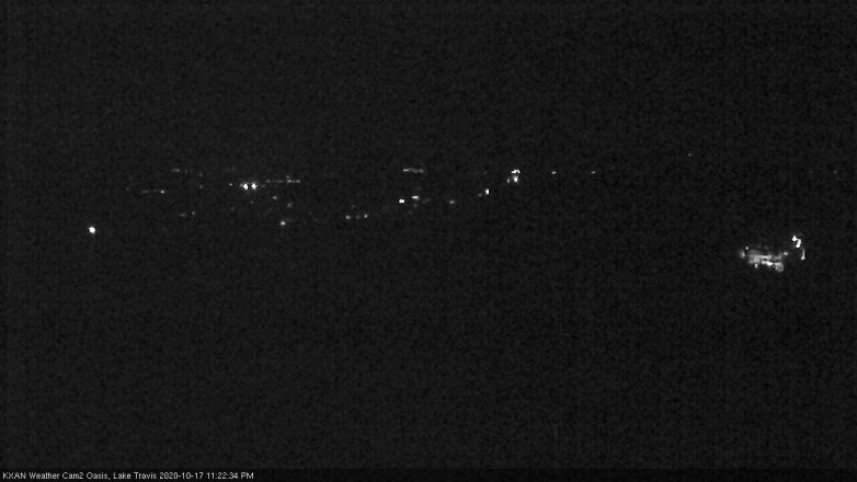 Lake Travis webcam, October 17, 2020 11:25 PM CT
