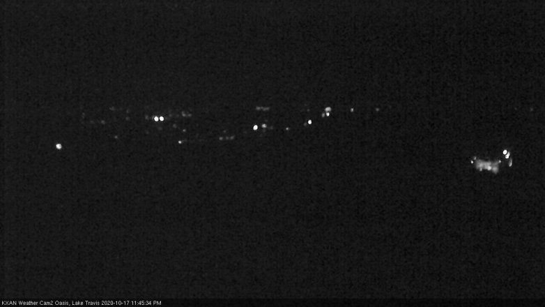 Lake Travis webcam, October 17, 2020 11:45 PM CT
