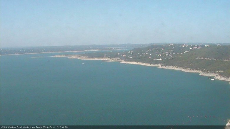 Lake Travis webcam, October 18, 2020 12:25 PM CT