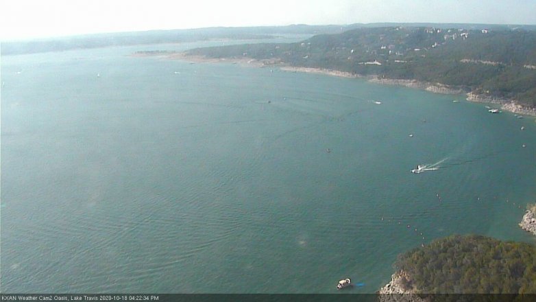 Lake Travis webcam, October 18, 2020 4:25 PM CT