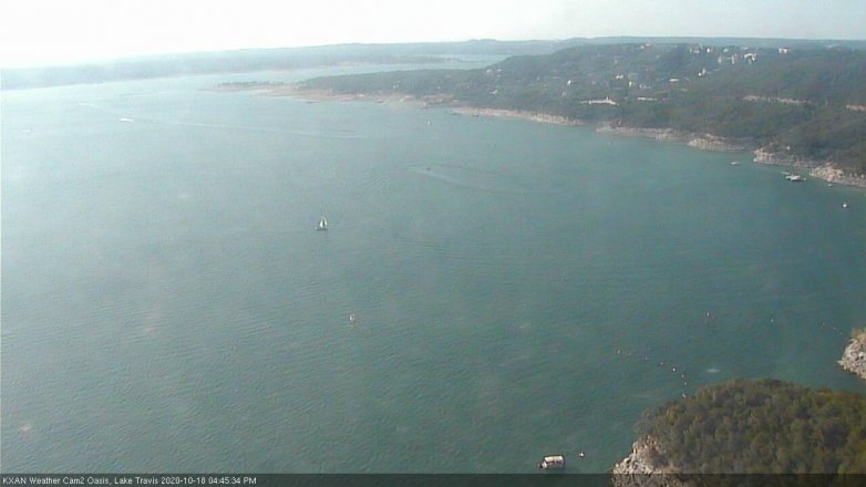 Lake Travis webcam, October 18, 2020 4:45 PM CT