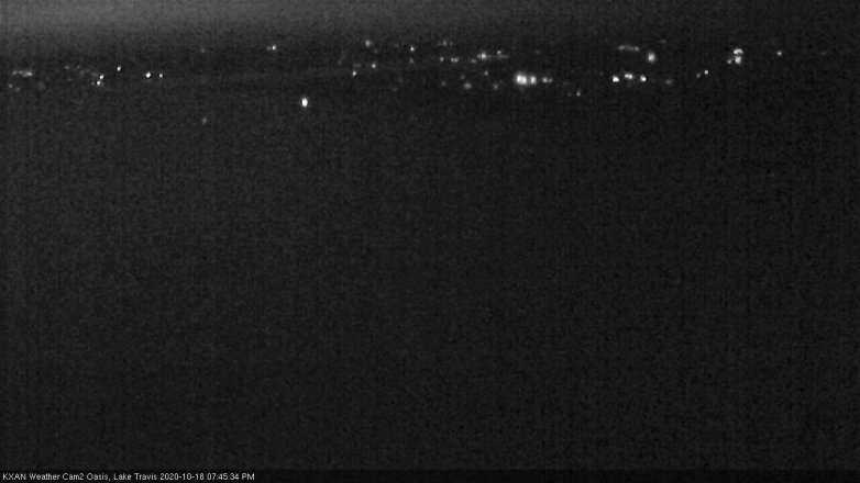 Lake Travis webcam, October 18, 2020 7:45 PM CT