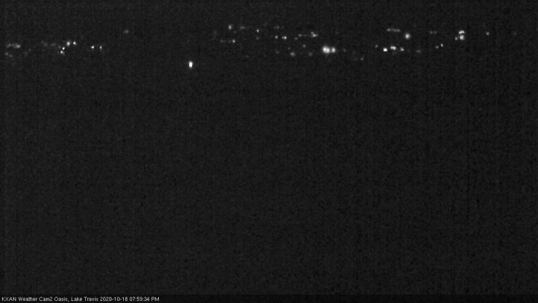 Lake Travis webcam, October 18, 2020 8:00 PM CT