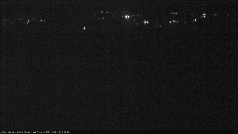Lake Travis webcam, October 18, 2020 10:25 PM CT