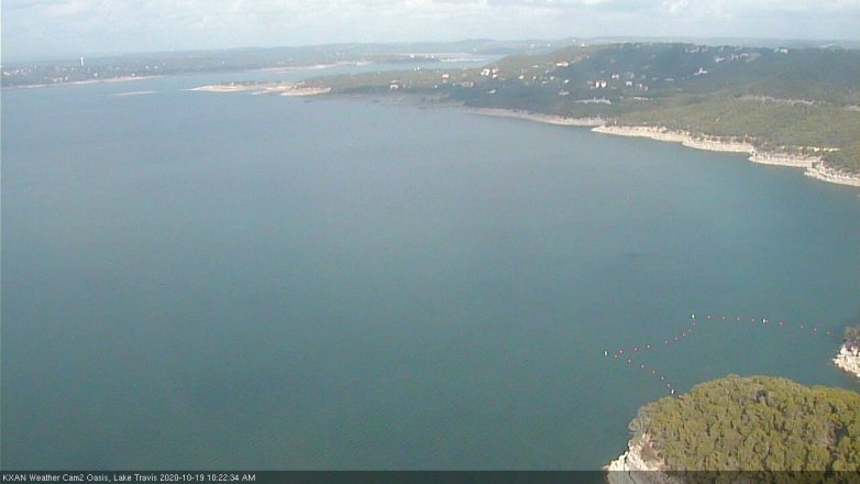 Lake Travis webcam, October 19, 2020 10:25 AM CT