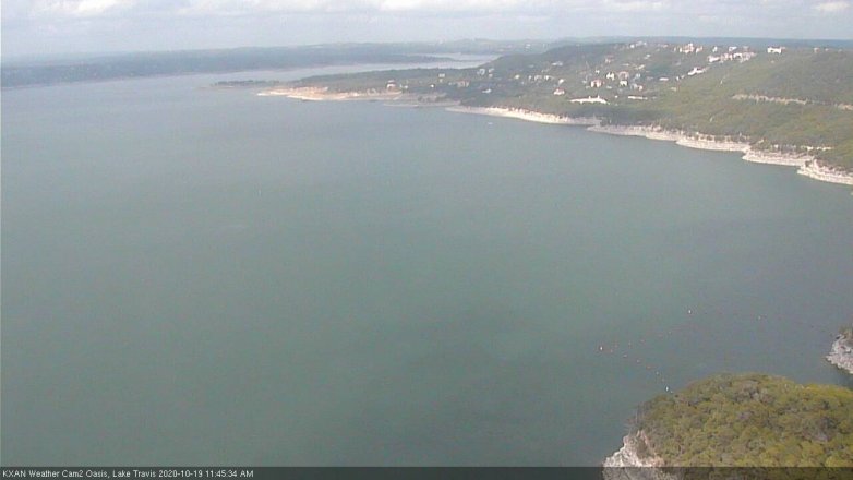 Lake Travis webcam, October 19, 2020 11:45 AM CT