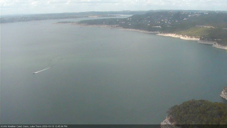 Lake Travis webcam, October 19, 2020 12:45 PM CT