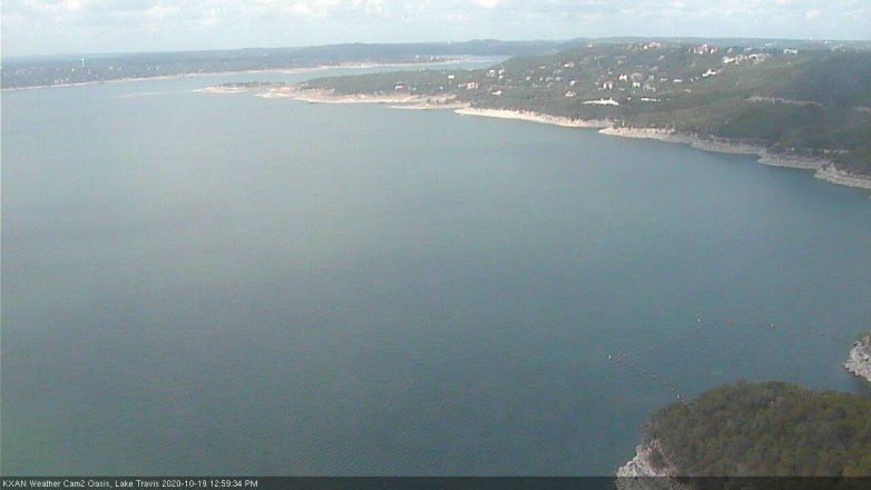 Lake Travis webcam, October 19, 2020 1:00 PM CT