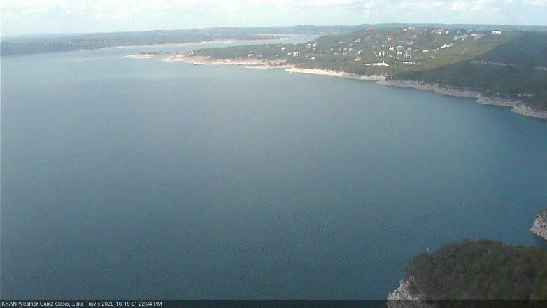 Lake Travis webcam, October 19, 2020 1:25 PM CT