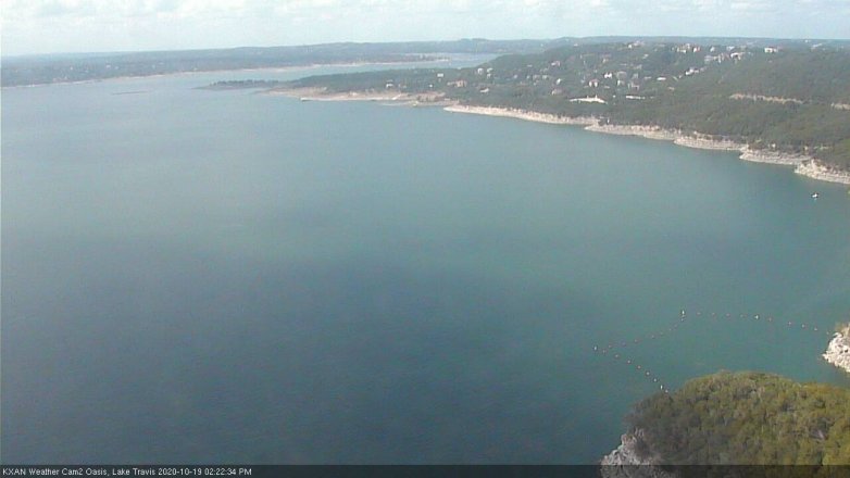 Lake Travis webcam, October 19, 2020 2:25 PM CT