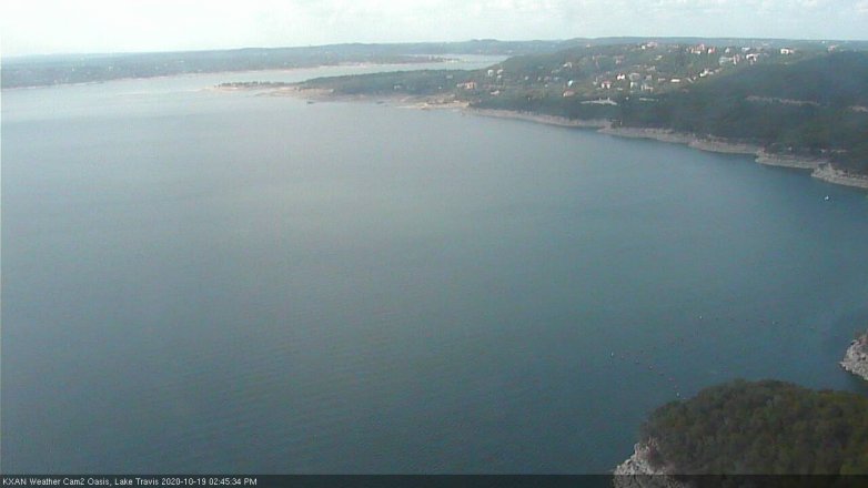 Lake Travis webcam, October 19, 2020 2:45 PM CT