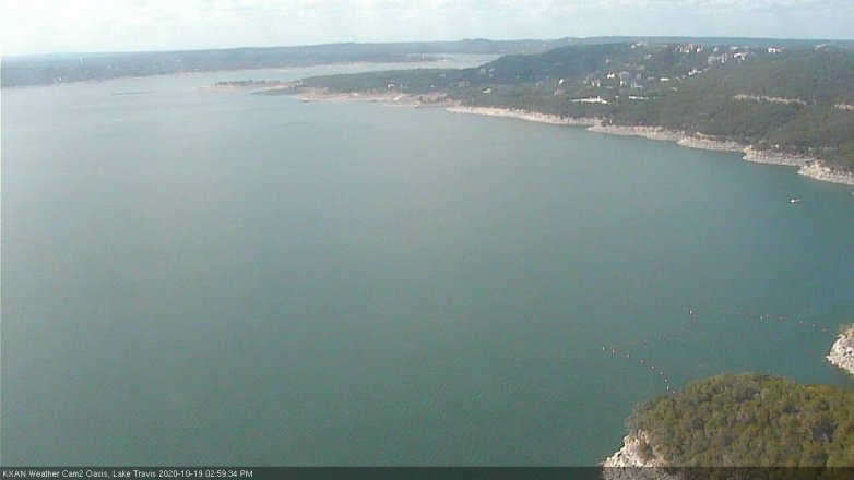 Lake Travis webcam, October 19, 2020 3:00 PM CT