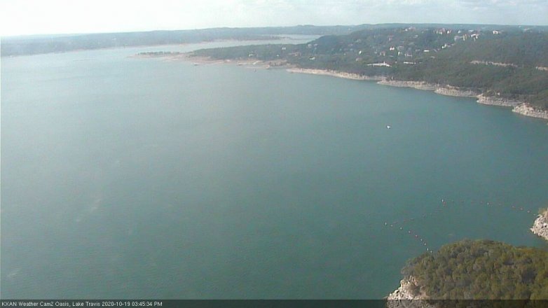Lake Travis webcam, October 19, 2020 3:45 PM CT
