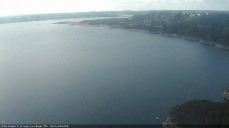 Lake Travis webcam, October 19, 2020 4:45 PM CT