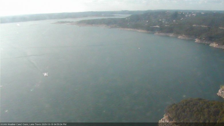 Lake Travis webcam, October 19, 2020 5:00 PM CT