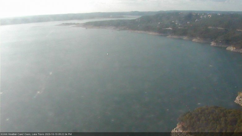 Lake Travis webcam, October 19, 2020 5:25 PM CT