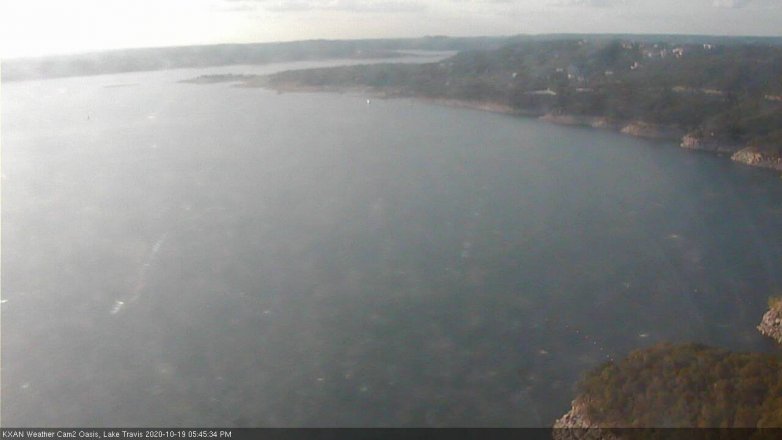 Lake Travis webcam, October 19, 2020 5:45 PM CT