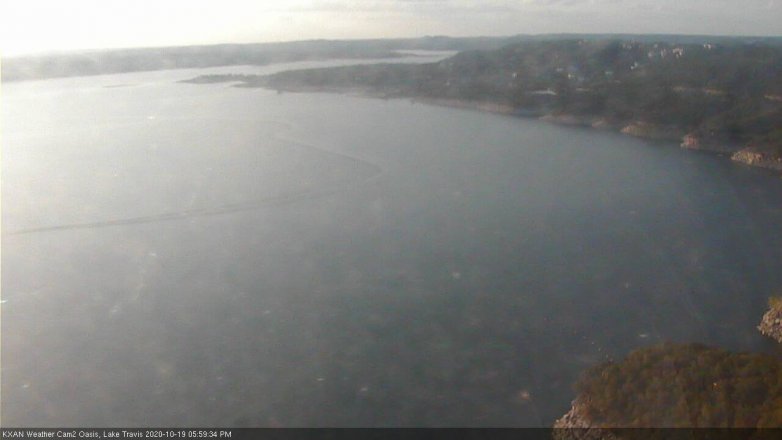 Lake Travis webcam, October 19, 2020 6:00 PM CT