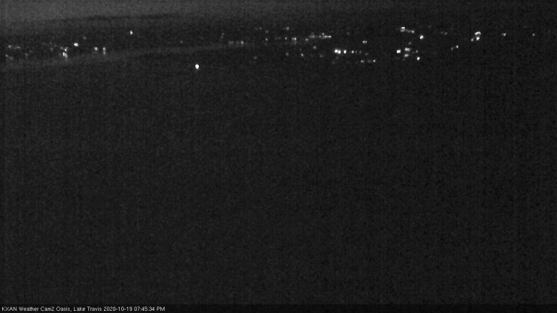 Lake Travis webcam, October 19, 2020 7:45 PM CT