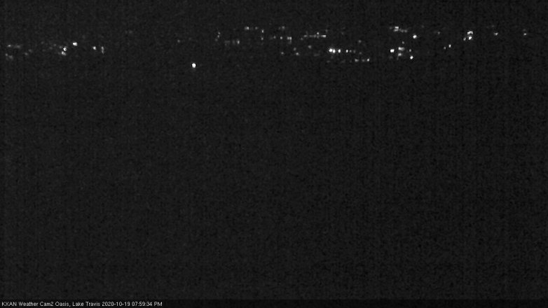 Lake Travis webcam, October 19, 2020 8:00 PM CT
