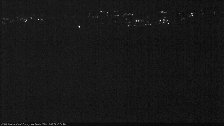 Lake Travis webcam, October 19, 2020 8:45 PM CT