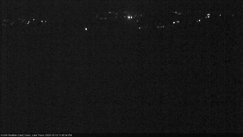 Lake Travis webcam, October 19, 2020 11:45 PM CT