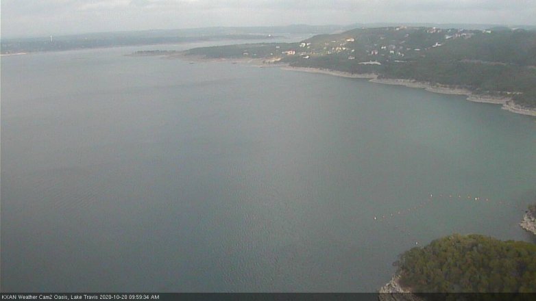 Lake Travis webcam, October 20, 2020 10:00 AM CT