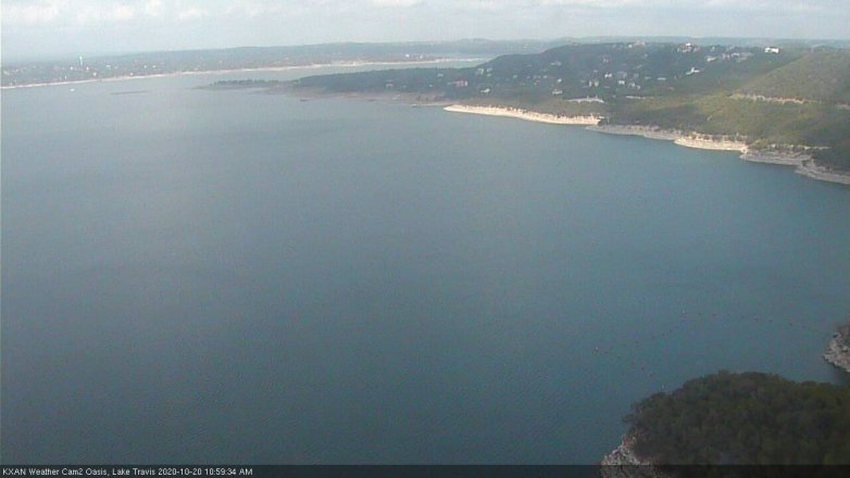 Lake Travis webcam, October 20, 2020 11:00 AM CT