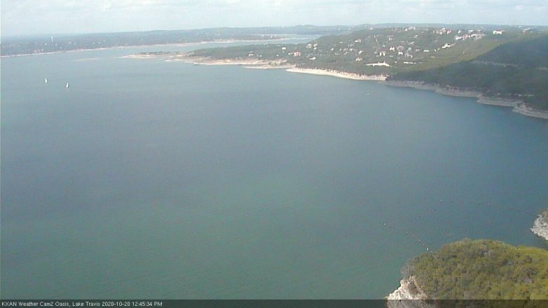 Lake Travis webcam, October 20, 2020 12:45 PM CT