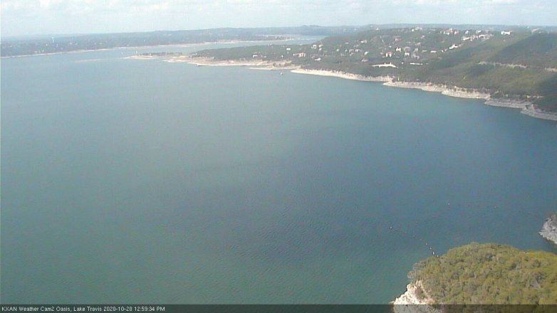 Lake Travis webcam, October 20, 2020 1:00 PM CT