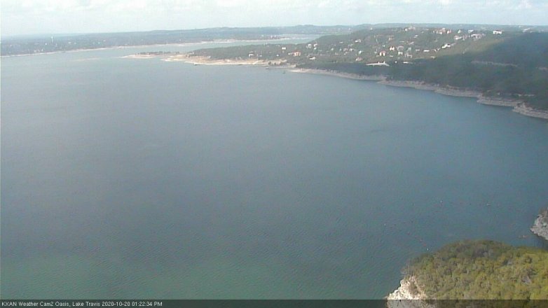 Lake Travis webcam, October 20, 2020 1:25 PM CT