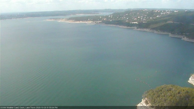 Lake Travis webcam, October 20, 2020 2:00 PM CT