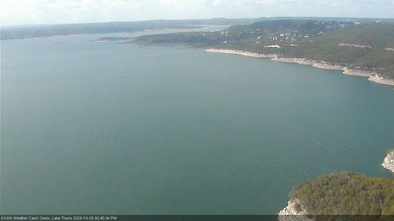 Lake Travis webcam, October 20, 2020 2:45 PM CT