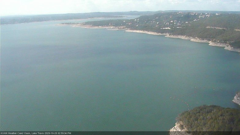 Lake Travis webcam, October 20, 2020 3:00 PM CT