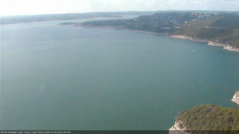 Lake Travis webcam, October 20, 2020 3:25 PM CT