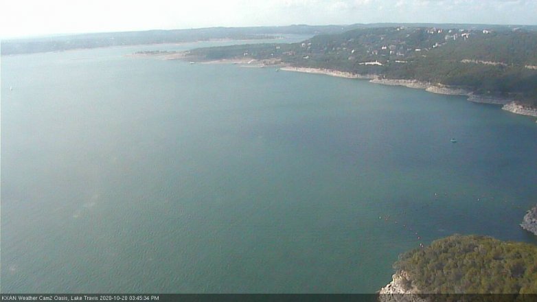 Lake Travis webcam, October 20, 2020 3:45 PM CT