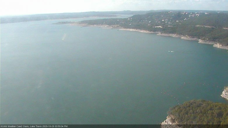 Lake Travis webcam, October 20, 2020 4:00 PM CT