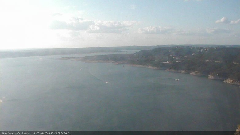 Lake Travis webcam, October 20, 2020 5:25 PM CT
