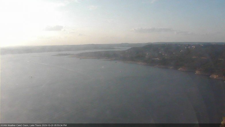 Lake Travis webcam, October 20, 2020 6:00 PM CT