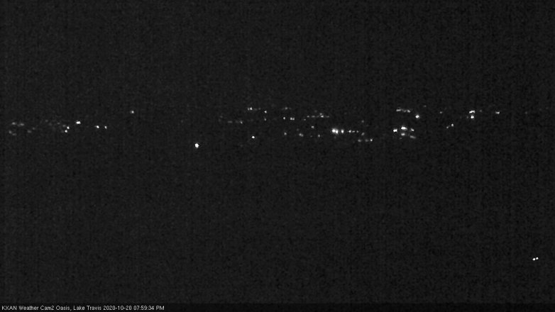 Lake Travis webcam, October 20, 2020 8:00 PM CT